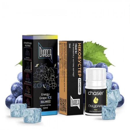 Жидкость Набор Chaser Black Energy Grape Ice (Виноград Энергетик Лёд) 30мл 5%