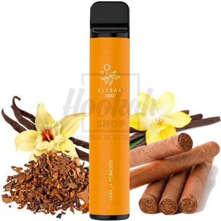 Електронна сигарета Elf Bar 1500 Vanilla Tobacco (Ванільний Тютюн)
