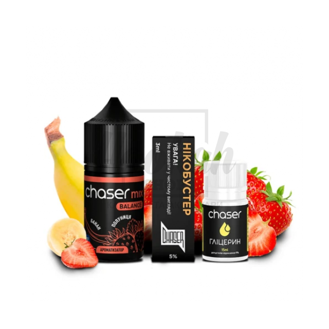 Рідина Набір Chaser Полуниця Банан 30мл 5%