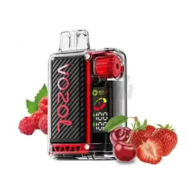 Електронна сигарета Vozol 20000 Strawberry Raspberry Cherry (Полуниця Малина Вишня)