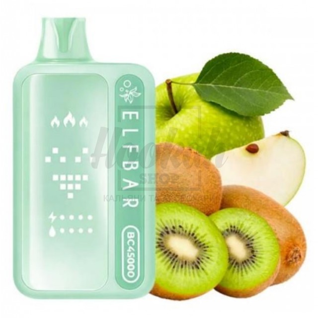 Электронная сигарета Elf Bar BC45000 Sour Apple Kiwi (Кислое Яблоко Киви)