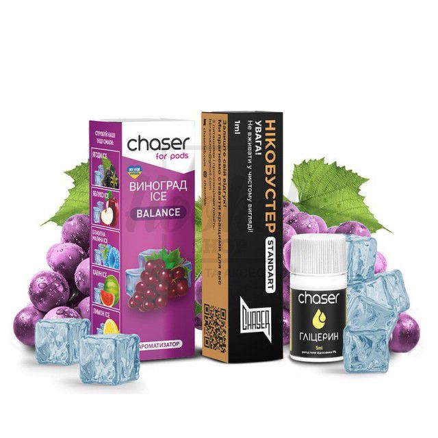 Жидкость Набор Chaser Виноград Лёд 10мл 5%