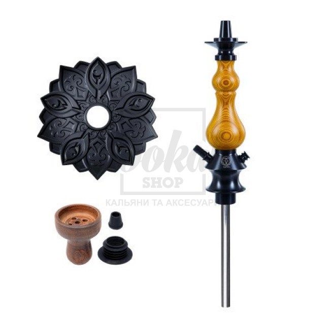 Шахта для кальяну Karma 0.1 YELLOW жовта + блюдце