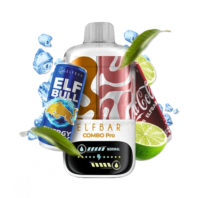 Электронная сигарета Elf Bar Combo Pro 30000 ELFBULL & Lime Cola (Энергетик Лайм Кола)
