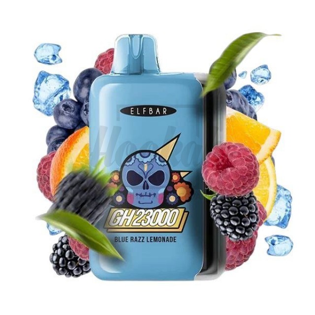 Электронная сигарета Elf Bar GH23000 Blue Razz Lemonade (Голубая Малина Лимонад)