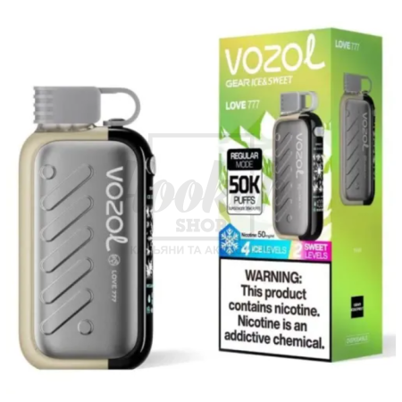 Електронна сигарета Vozol Gear 50000 Love 777 (Диня Маракуя М'ята)