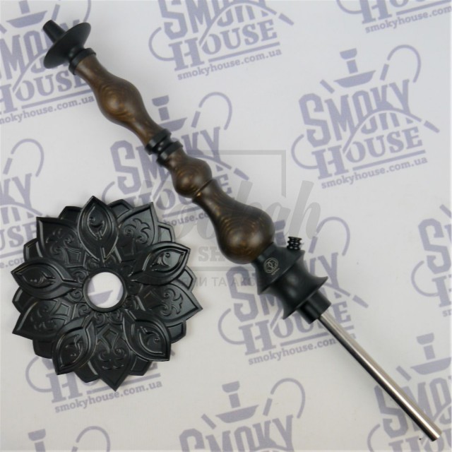 Шахта для кальяна Karma 0.0 Dark Brown темно-коричневая + Блюдце