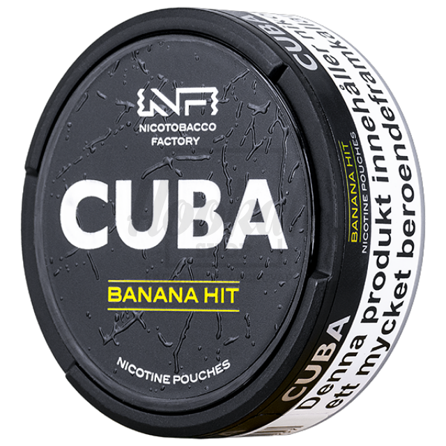 Снюс Cuba Black Banana Hit 43 mg/pouch 66 mg/g (Банан)