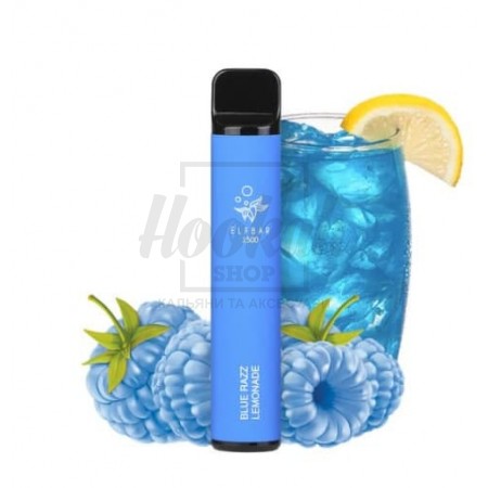 Электронная сигарета Elf Bar 1500 Blue Razz Lemonade (лимонад голубая малина)
