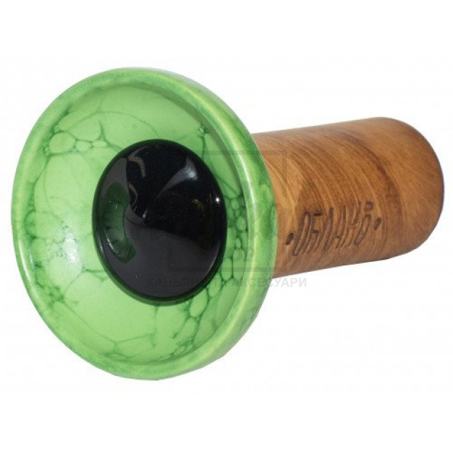 Чаша Облако Flow Black on Light Green-green Marble