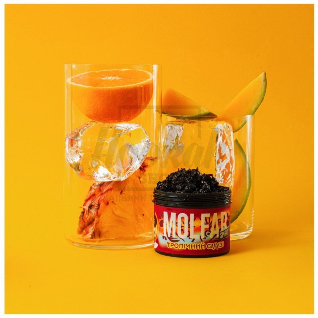 Тютюн Molfar Spirit Line Тропічний Смузі (Манго Ананас Апельсин Лід) 100 гр