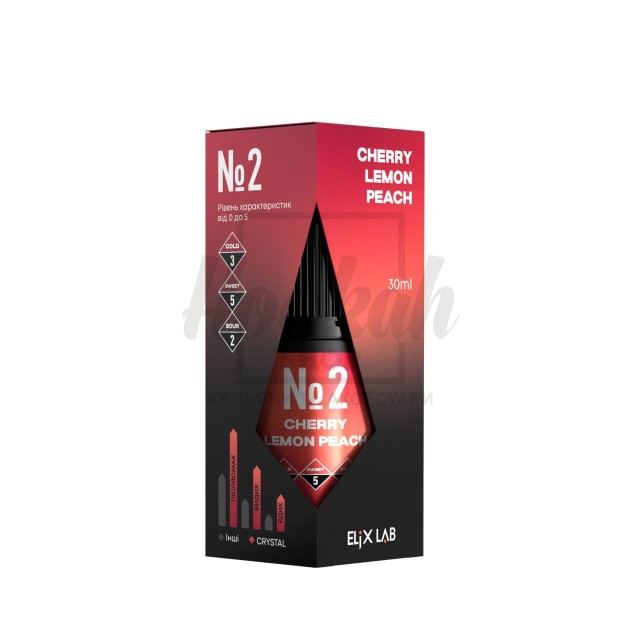 Жидкость Elix Crystal Cherry Lemon Peach (Вишня Лимон Персик)  30мл 5%