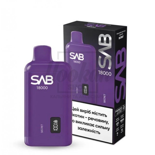 Электронная сигарета SAB 18000 Secret (Секрет)
