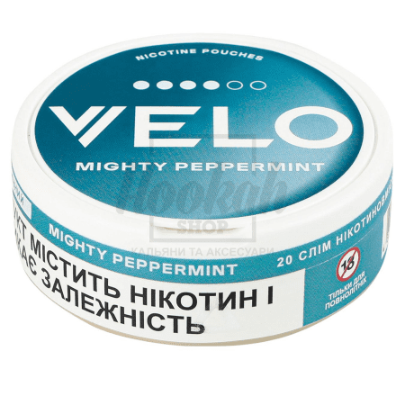 Снюс Velo Mighty Peppermint (Сильная Мята) Интенсивный