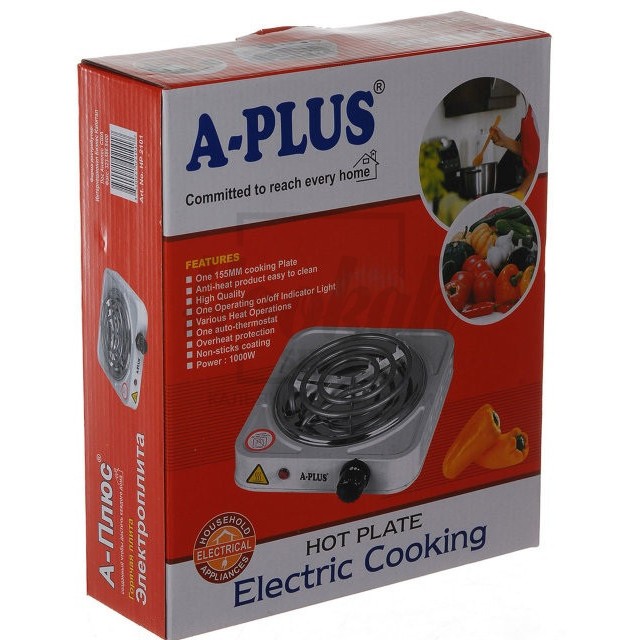 Плитка для розжига угля А-Плюс 1000W