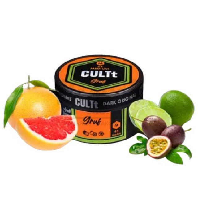 Табак CULT Medium M43 Gruf (Маракуйя Лайм Грейпфрут) 100гр