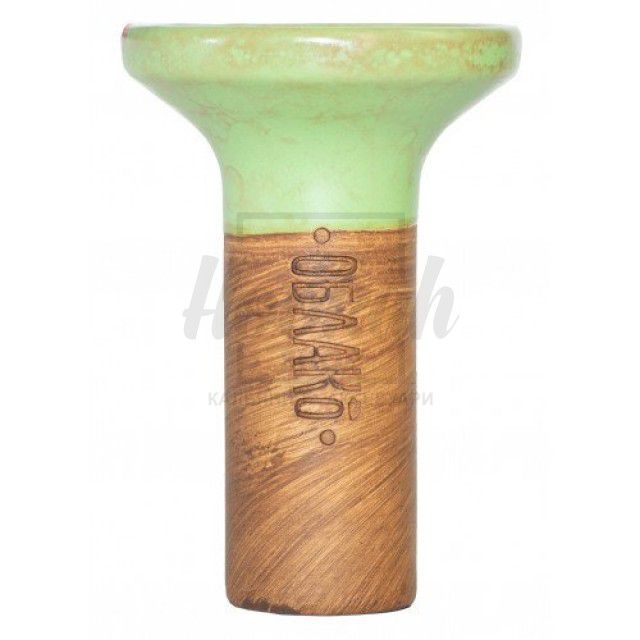 Чаша Облако Flow Yellow on Light Green-red Marble