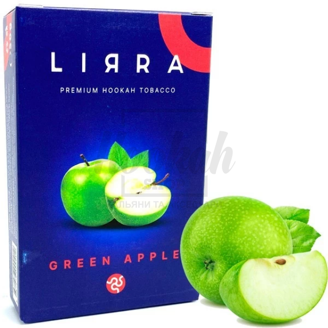 Тютюн Lirra Green Apple (Зелене Яблуко) 50 гр