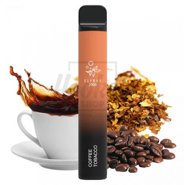 Електронна сигарета Elf Bar 2000 Coffee Tobacco (Кавовий тютюн)