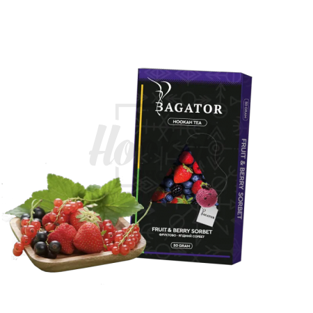 Бестабачная смесь Bagator Fruit & Berry Sorbet (Фруктово-Ягодный Сорбет) 50 гр