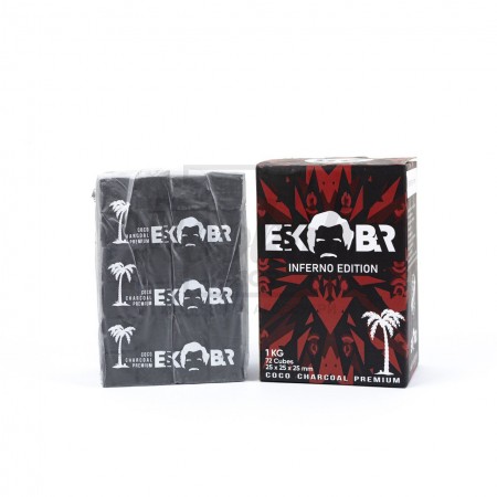 Уголь кокосовый Эскобар 1кг в коробке