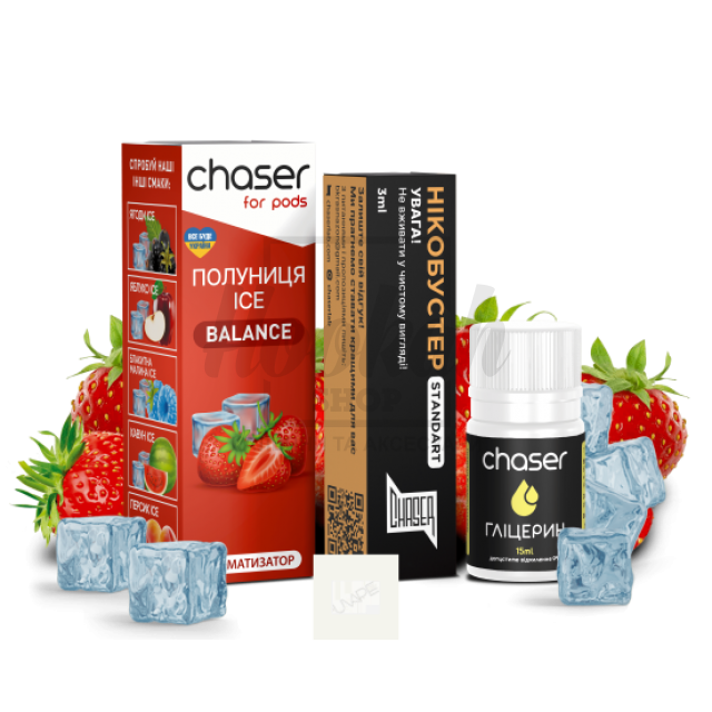 Жидкость Набор Chaser Клубника Лёд 30мл 5%