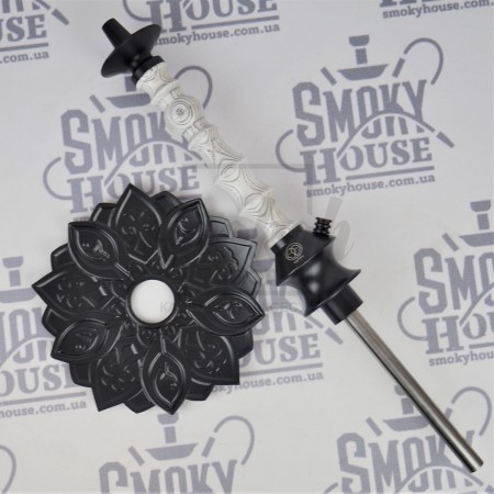 Шахта для кальяна Karma 1.2 White белая + блюдце