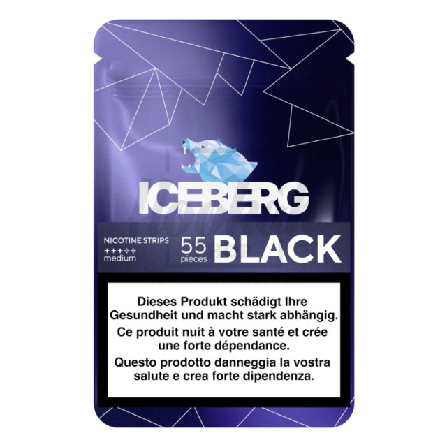 Снюс Iceberg Nicotine Strips Black 55 strips (Тутті-фрутті)
