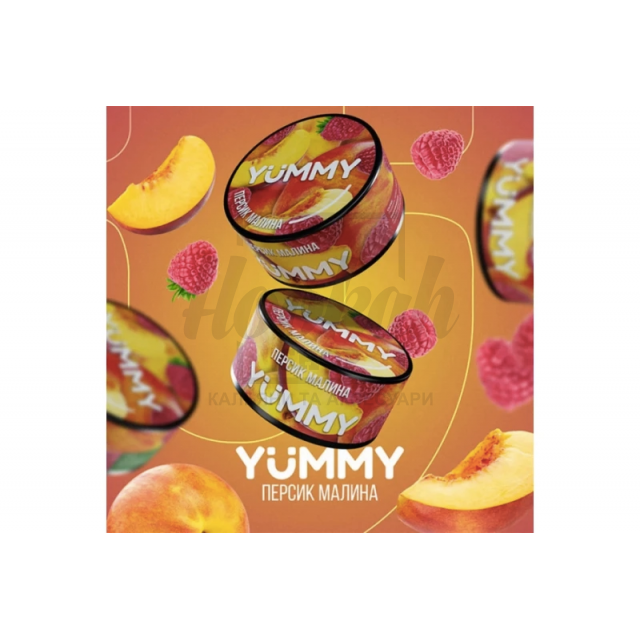 Табак Yummy Peach Raspberry (Персик Малина) 100гр