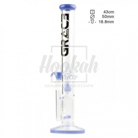 Бонг стеклянный Grace Glass Limited Edition Straight Blue