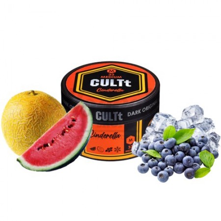 Табак CULT Medium M33 Cinderella (Арбуз Дыня Лёд Черника) 100гр