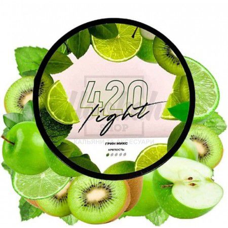 Табак 4:20 Light Line Грин Микс (Яблоко Киви Лайм Мята) 100 гр