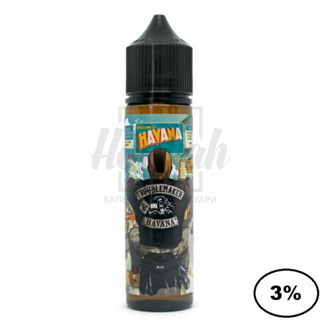 Жидкость Troublemaker Havana (кубинский табак) 60мл 3%