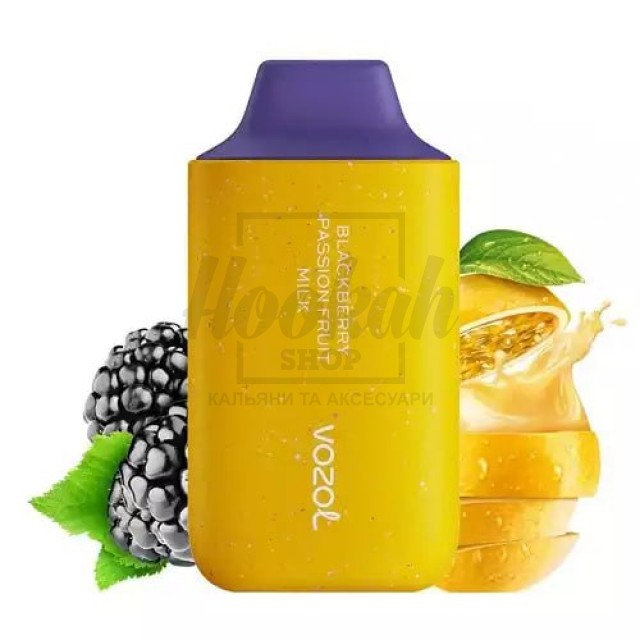 Електронна сигарета Vozol 6000 Blackberry Passion Fruit Milk (ожина маракуйя молоко)