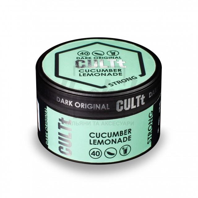 Табак CULT Strong DS40 Cucumber Lemonade (Огуречный Лимонад) 100 гр