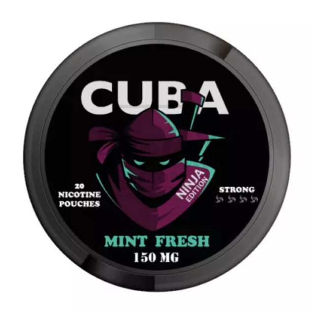 Снюс Cuba Ninja Mint Fresh 150 mg/g (М'ятний Фреш)