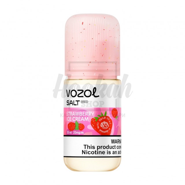 Жидкость Vozol Strawberry Ice Cream (Клубничное Мороженое) 30мл 5%