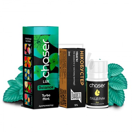 Жидкость Набор Chaser Lux Turbo Mint (Мята Ментол) 30мл 5%
