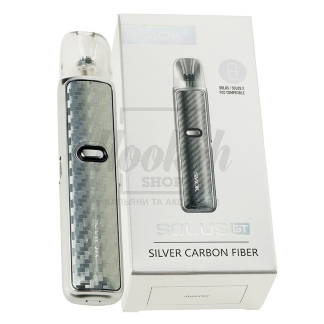 Многоразовая Pod-система Smok Solus GT Silver Carbon Fiber