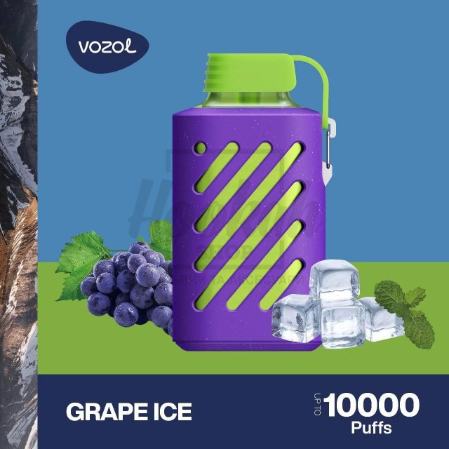 Электронная сигарета Vozol 10000 Grape Ice (Виноград Лёд)
