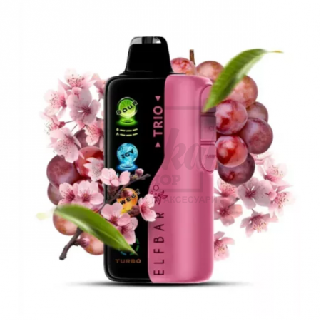 Электронная сигарета Elf Bar Trio 40000 Sakura Grape (Сакура Виноград)