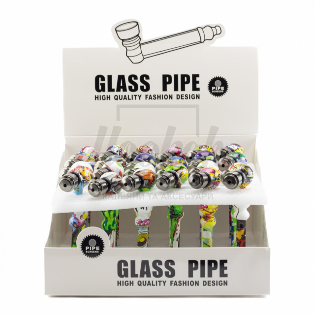 Стеклянная трубка Hemp Print