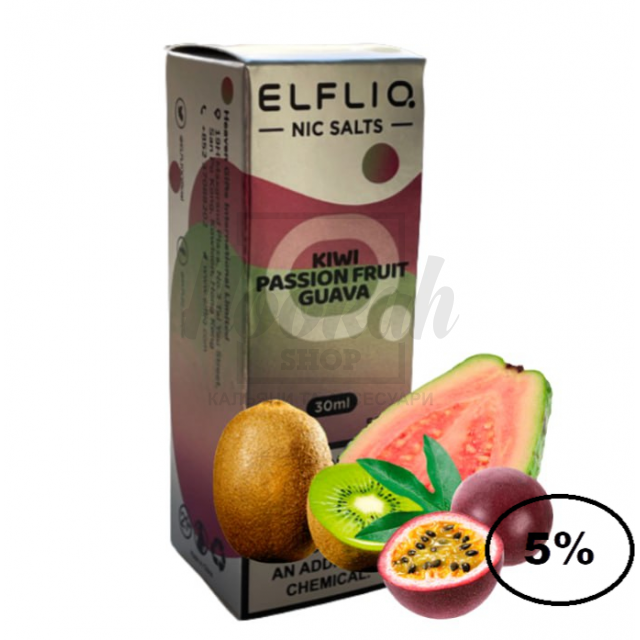 Рідина Elf Liq Kiwi Passion Fruit Guava (ківі маракуя гуава) 30мл 5%