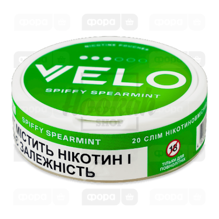 Снюс Velo Spiffy Spearmint (Яркая Мята) Классический
