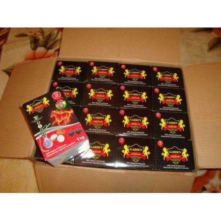 Уголь кокосовый Garden (Гарден) 1 кг. 72 шт.