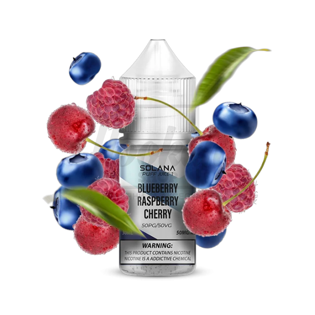 Жидкость SOLANA LIQUID Blueberry Raspberry Cherry (Черника Малина Вишня) 30мл 5%