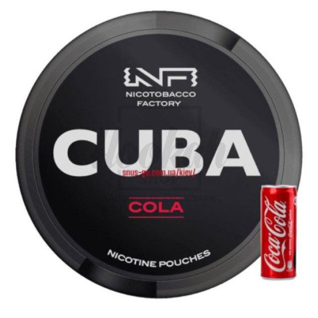 Снюс Cuba Black Cola 43 mg/pouch 66 mg/g (Кола)