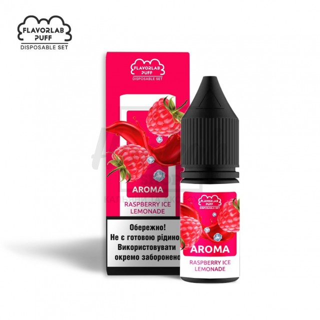 Жидкость Набор Flavorlab Puff Raspberry Ice Lemonad (Малиновий Лимонад Лед) 10мл 5%