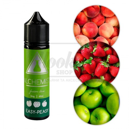 Жидкость Alchemist FL Easy-Peasy (Ягоды Яблоко Персик) 60мл 3%