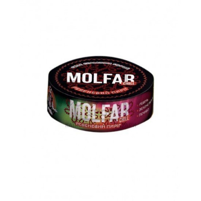 Табак Molfar Chill Line Ревеневий Пиріг (Ревень Зеленое Яблоко Печенье) 40 гр